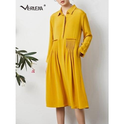 Желтые летние платья Verlena China At AliExpress