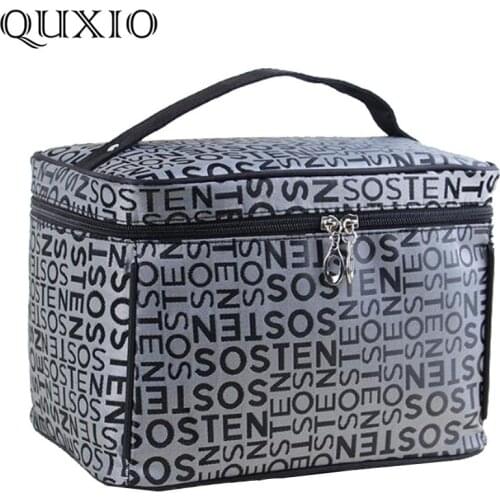 Extra Large Capacity Woman Cosmetic Bags Big Travel Toiletry Bag Letter Pattern Necessary Organizer Makeup Bag Storage ZL100-D