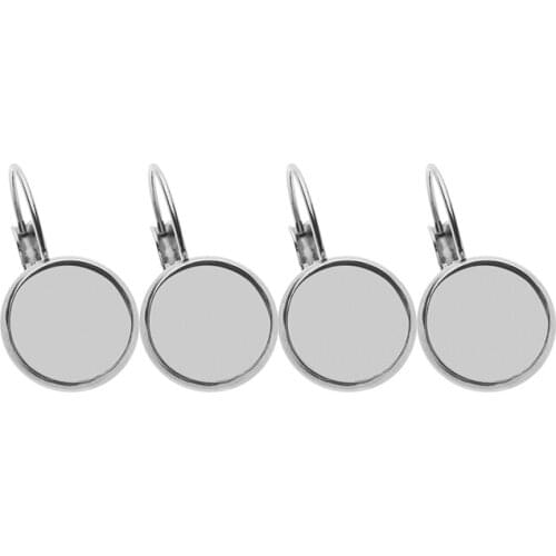 XINYAO 10pcs/lot 8mm 10mm 12mm 14mm 16mm 18mm 20mm Stainless Steel French Ear Hook Tray for DIY Jewelry Findings
