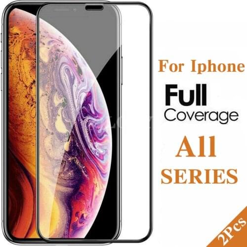 2Pcs Protective Glass Accessories For IPhone XR 11 12 Pro X XS Max Case Screenprotector For IPhone 6 8 7 Plus 11pro 12pro 12mini