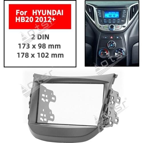 11-427 Top Quality Radio Frame Fascia for HYUNDAI HB20 2012+ Stereo Frame Fascia Dash CD Trim Installation Kit