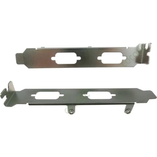 2 DB9 DB15 VGA Port long Profile Bracket Screw holes 12cm Dual VGA Serial RS232 Serial COM Port bracket for 4U Computer Chassis