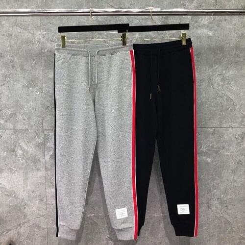 2021 Fashion Brand Sweatpants Men Women Cotton Casual Striped Sports Trousers Panelled Spring Tracksuit Bottoms Pants