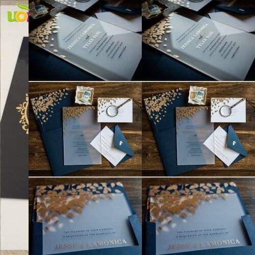 2021 Free Design Custom Colorful Printing Envelope For Acrylic Card Wedding Invitation
