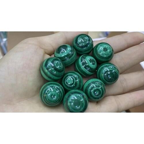 8pcs Natural Malachite Round beads 4-20MM Loose Bead For Jewelry Making for bracelet and necklace