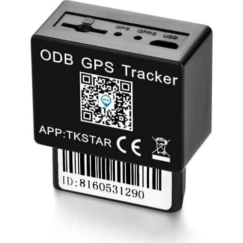 TKSTAR Car GPS Tracker OBDII TK816 Realtime Tracking Locator Vehicle GSM Crawler Geo fence Movement alarm Lifetime Free Web APP
