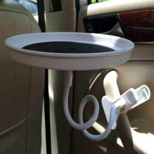Car Food Tray With Clamp 360 Degree Rotating Dining Table Drink Holder Car Pallet Back Seat Water Car Cup Holder Car Swivel Tray
