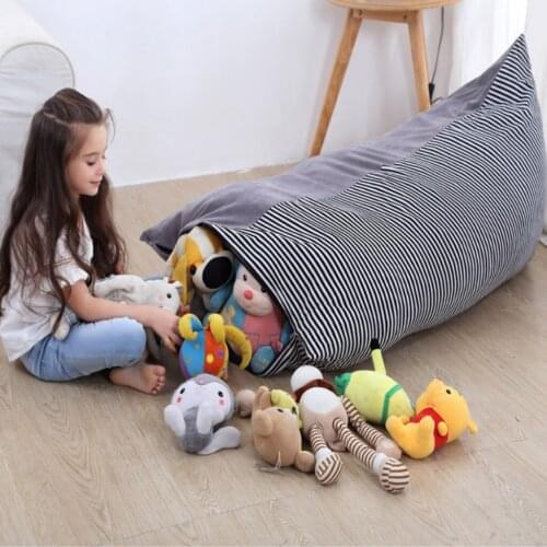 Stuffed Animal Storage Storage Bag Toy Storage Bag Toys Bean Bag Chair Portable Canvas ChildrenS Clothing Toy Bags Organizer