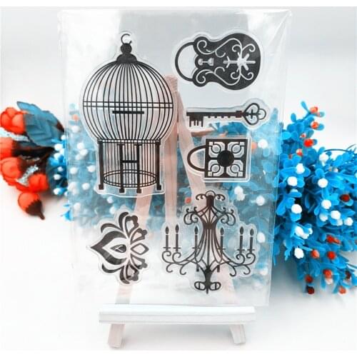 Hot sale Flower lock Transparent Clear Stamps / Silicone Seals Roller Stamp for DIY scrapbooking photo album/Card Making