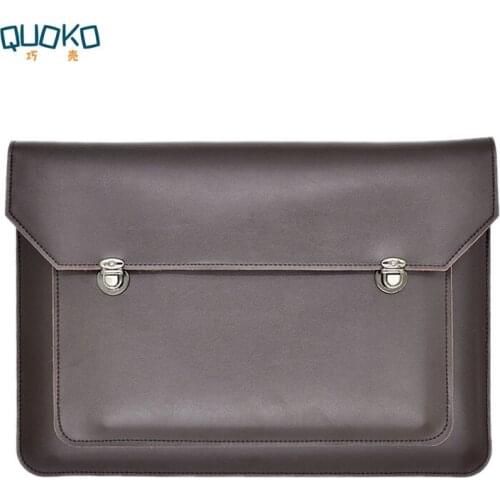 Double Layer Briefcase style Laptop Bag cover,Microfiber Leather laptop sleeve case for HP Spectre & Envy X360 13.3/15.6 inch