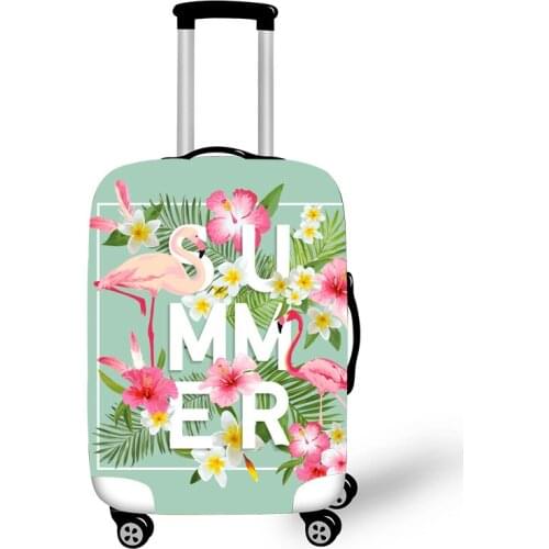 Elastic Luggage Protective Cover Case For Suitcase Protective Cover Trolley Cases Covers 3DTravel Accessories Flamingo Pattern 1