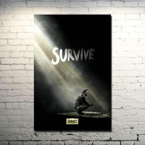 The Walking Dead Season 6 Hot TV Series Art Silk Fabric Poster Print 13x20 inches Pictures For Room Decor 025