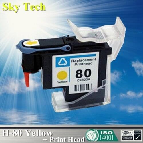 Quality Remanufactured Print Head For HP80 Yellow , Renew C4823A For HP Designjet 1050 1055 1000 printer