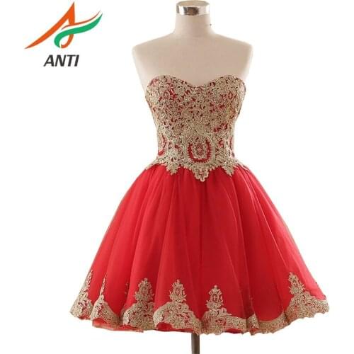 ANTI Red Short Graduation Dresses 8th Grade mezuniyet elbiseleri Sweetheart Sleeveless Cute 2019 Special Occasion Dress laurea