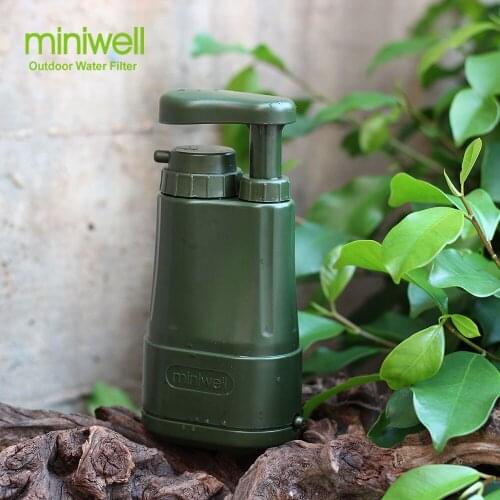 Mini portable water filter Ideal for hiking, fishing, hunting, survival, military, foreign travel and emergency