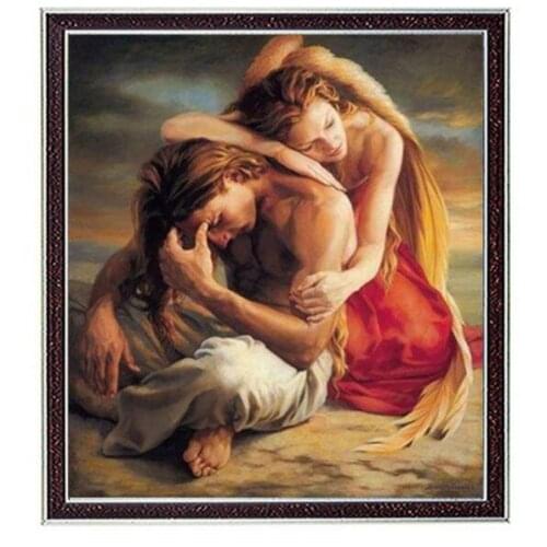 New Needlework Craft 14CT Unprinted People Embroidery Quality Counted Cross Stitch Kits DIY Awakening of the Soul Home Decor