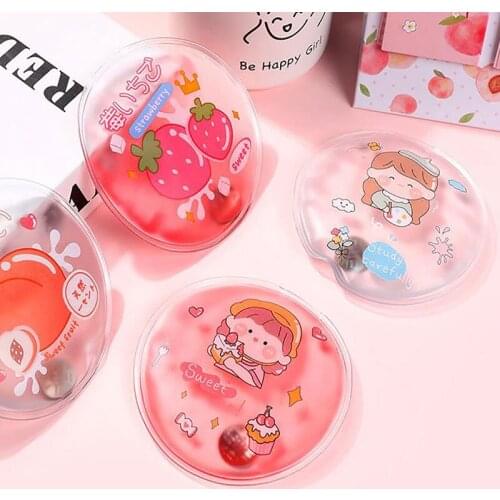 NEW 1Pc Winter Cartoon Warm-fitting and Fast Self-Heating Handbag Reusable Gel Hand Warmer Cute Word Print Instant Heating Pack