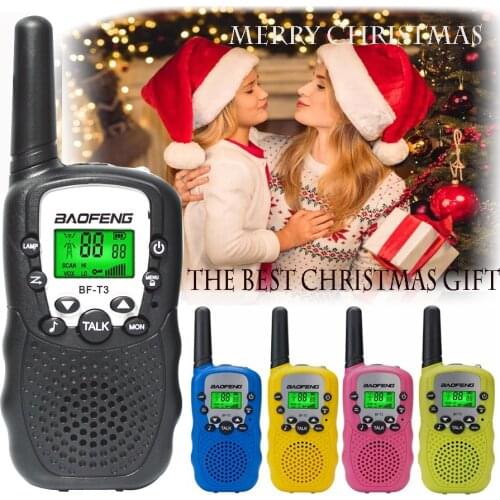 A pair Mini Walkie Talkie Kids Radio BaoFeng BF-T3 0.5W UHF Frequency Portable Two Way Radio Gift BF-T3
