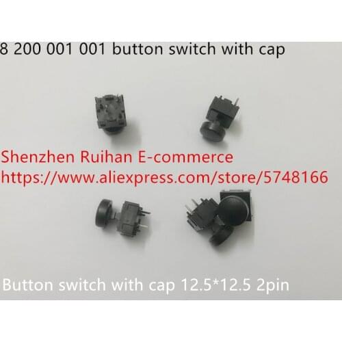 Original new 100% Germany import 8 200 001 001 button switch with cap 12.5*12.5 button switch touch 2pin