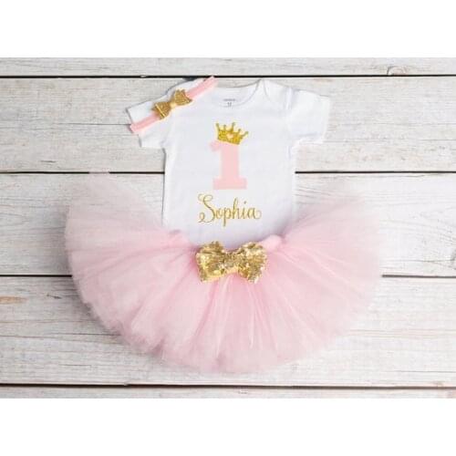 Personalize princess name age Birthday Bodysuit & shorts onepiece Tutu toodles Outfit Set baby shower party gifts