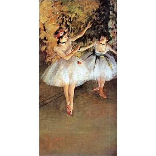 Face Towel Bath Absorbent Soft Bamboo Fiber Hand Towel Travel Beach Towels Edgar Degas Ballet Dance Painting Washcloth 35x70cm