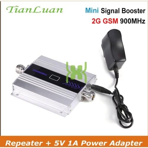 TianLuan Mini GSM 900Mhz Mobile Phone Signal Booster GSM Signal Repeater 2G Cell Phone Signal Amplifier + Power / LCD Display