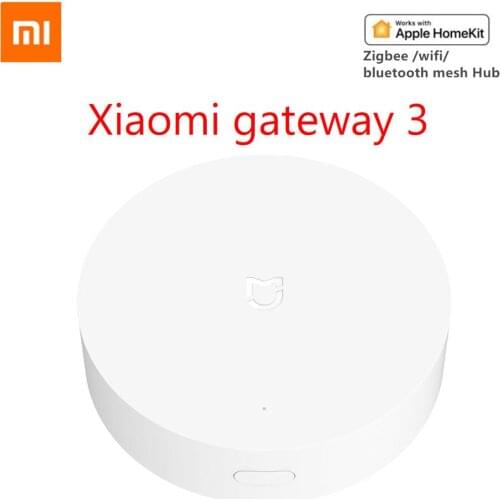 Newest Xiaomi Multimode Smart Home Gateway ZigBee WIFI Bluetooth Mesh Hub Work With Mijia APP Apple Homekit Intelligent Home Hub