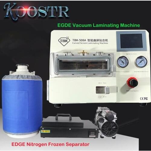 Curved LCD Screen Vacuum Laminating Machine For Sumsung iPhone Frozen Separator Liquid Nitrogen LCD Separating Machine for edge