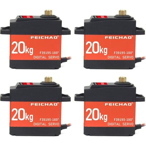 Waterproof Servo 20kg Coreless Servo 180 270 360 Degree Large Torque Digital Aluminium Metal Gears 25T Arm For Helicopter Car