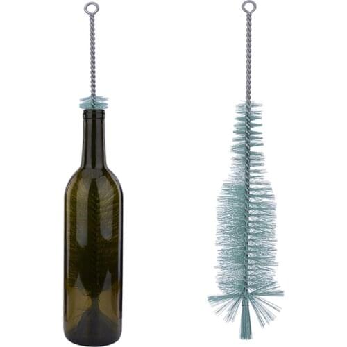 1PC Bottle Cleaner Long Handle Beer Nylon Glass Brew Wine Cleaning Brushes Spout Bottle Cleaning Brush Kitchen Accessories 110gC