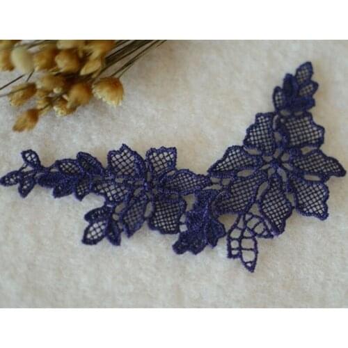 100Pieces Free Shipping 13X3.5cm Embroidery Lace Patch Wedding Design Decoration DIY Lace Applique For Womens Dress New Arrival