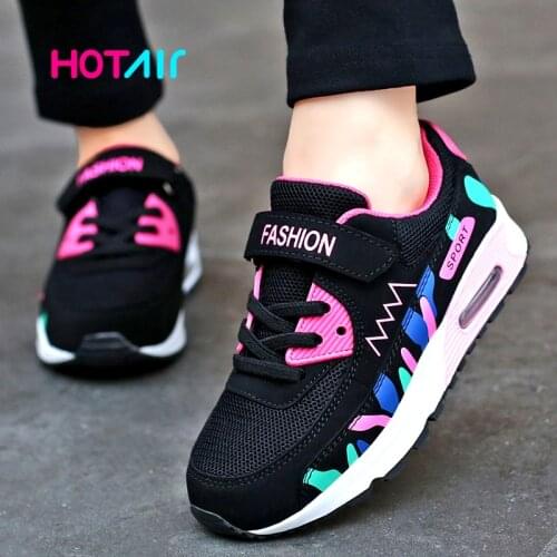 2020 Sneakers Children Shoes For Girls Breathable Elastic Air Casual Shoes Fashion Kids Sneakers Girl Sport Shoes