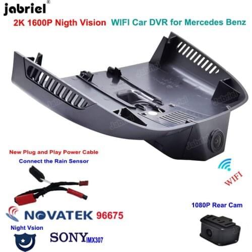 2K Dashcam 1600P Night Vision Car Dvr Dash Camera for Mercedes Benz Vito w447 w639 Vito Tourer Panel Van Mixto 2016 2018 2021