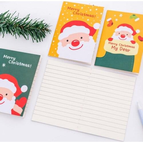 40packs/lot Christmas style 8.5*12cm Portable Notebooks gift notepad School Office Stationary