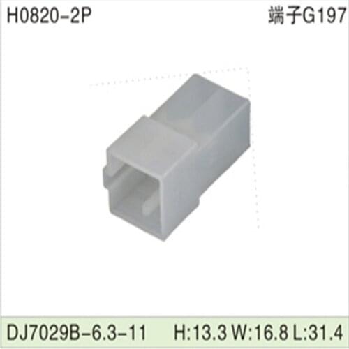 500PCS DJ7029B-6.3-11 6.3mm 2Pin AMP Car Electrical Wire Connectors for Audi ,BMW,Honda,Toyota,NISSAN AND other models