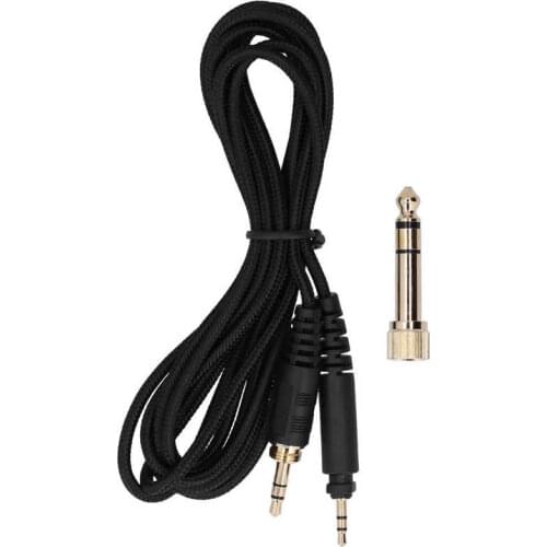 Headphone Audio Cable 2.5mm to 3.5mm/ 6.35mm Headphone Audio Cord Connector for Shure SRH440/ SHP9000