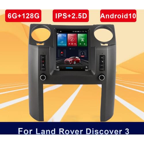 Oonaite Android 10 Touch Car Multimedia Video Player GPS Navigation Radio BT HD Audio Video DVD For Land Rover Discovery 3