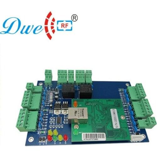 Free software time attendance SQL TCP/IP wiegand access control board 12v anti pass RFID 2 door controller