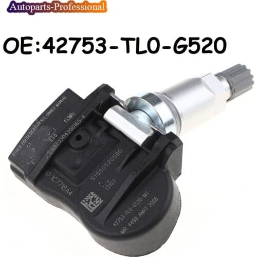 For 14-20 H onda Jazz TPMS Tire Pressure Monitor Sensor 433MHZ 42753-TL0-G520 42753TL0G520 Car Auto accessorie