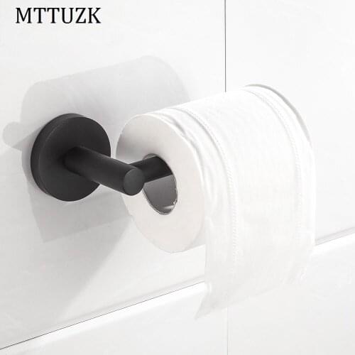 MTTUZK 304 stainless steel brushed/black/chrome paper holder Roll holder without cover paper rack Roll holder Toilet accessories