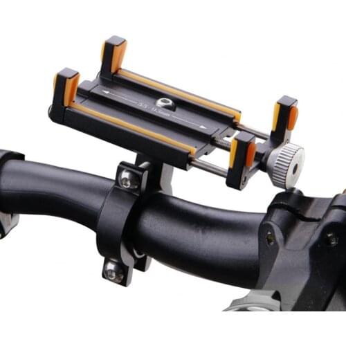Motorcycle MTB Handlebar Phone Holder Support Aluminum Alloy Bracket Outdoor Riding Mountain Bike Mobile Navigation Fixed