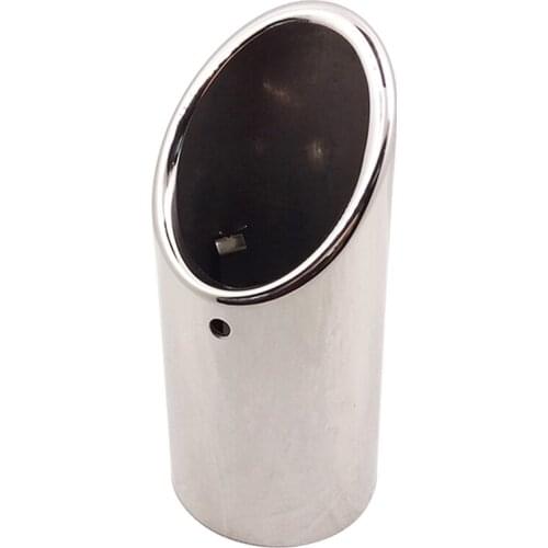 Diameter 63 mm Automobile Rear Tail Mufflers for Skoda Superb Stainless Steel Car Exhaust Valve Silver Exhaust Pipe Replacement