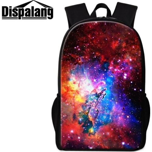 Dispalang Galaxy Backpack for Students School Bag Colored Bagpack Boys Traveling Bookbag Star Ruckack Satchel for Girls Children