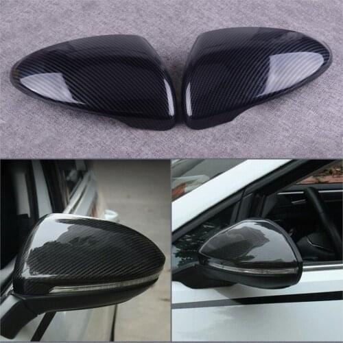 DWCX 1 Pair ABS Car Rearview Wing Side Door Mirrors Cover Trim Decorative Fit For Kia Forte K3 Cerato 2019 2020