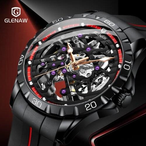 GLENAW Mens Waterproof Watch