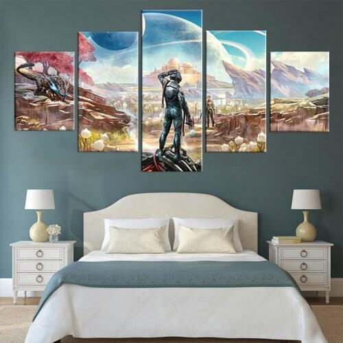 HD Game Poster Decorative Picture The Outer Worlds Bedroom Living Room Decoration Canvas Painting frame