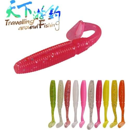 TAF Soft Lures Silicone Bait 15Pcs 50mm 2g Artificial Swimbait Wobblers Tackle Leurre Souple Shad Freshwater Fishing Tackle Gear