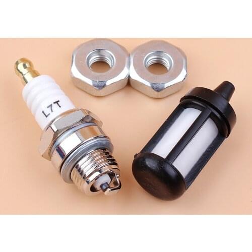 Bar Nuts Spark Plug Fuel Filter Kit Fit Stihl 030 031 032 034 035 036 050 051 056 064 028 029 MS240 MS260 MS251 Chainsaw Parts