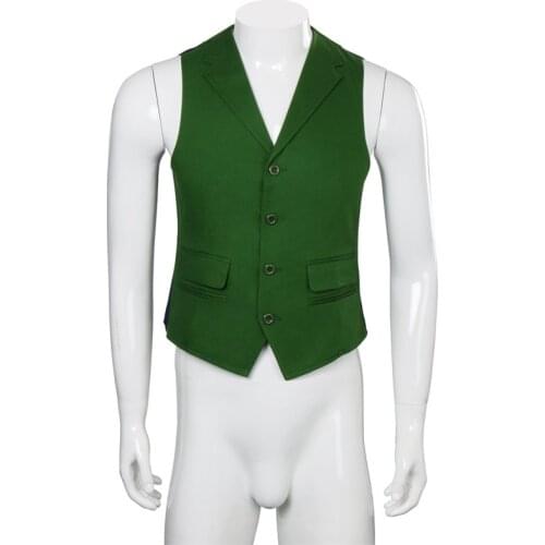 Dark Knight Rise Joker Costume Vest Cosplay Pocket Uniform Vest Halloween Movie Cosplay Costumes