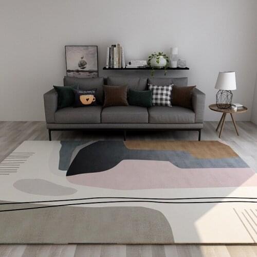 New Nordic Pastoral Simple Carpet And Rugs For Living Room Sofa Coffee Table Blanket Modern Non-Slip Floor Kids Play Mat